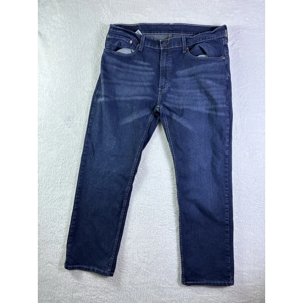 Levi's 559 Jeans Relaxed Straight Fit Blue Mens 36x30 Zip Fly Denim Dark Wash